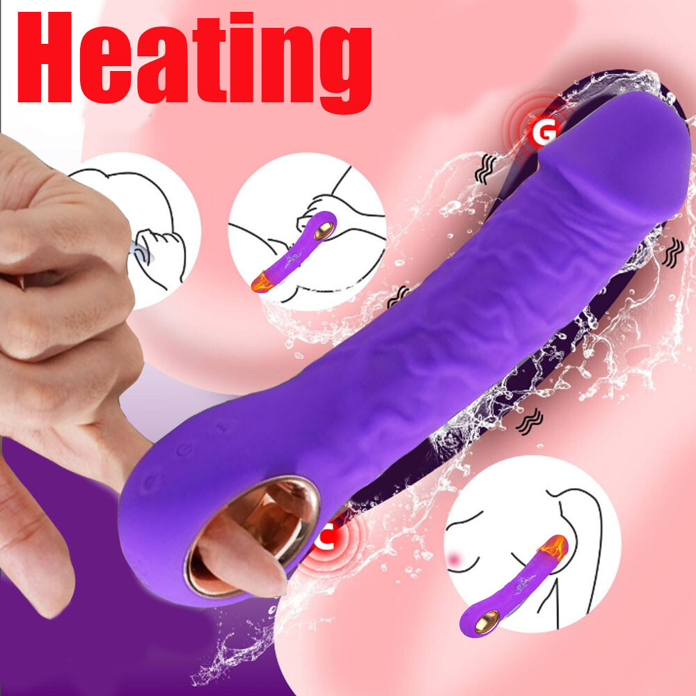Huge Realistic Heating Dildo Vibrator Sex Toys for Women G-Spot Massager Clit SM