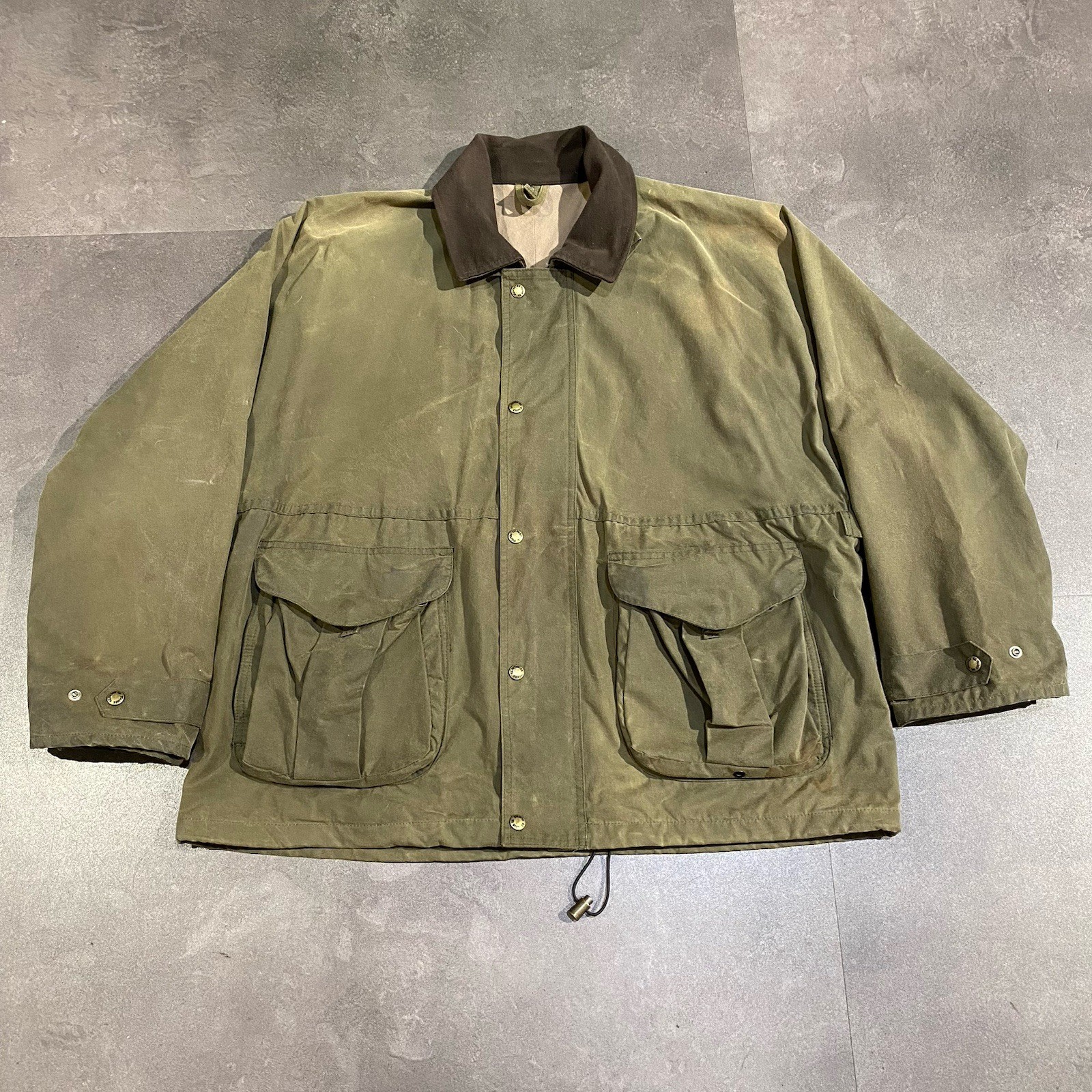 Vintage Filson Tin Cloth Field Jacket XL NO LINER 1440N Cotton USA Hunting