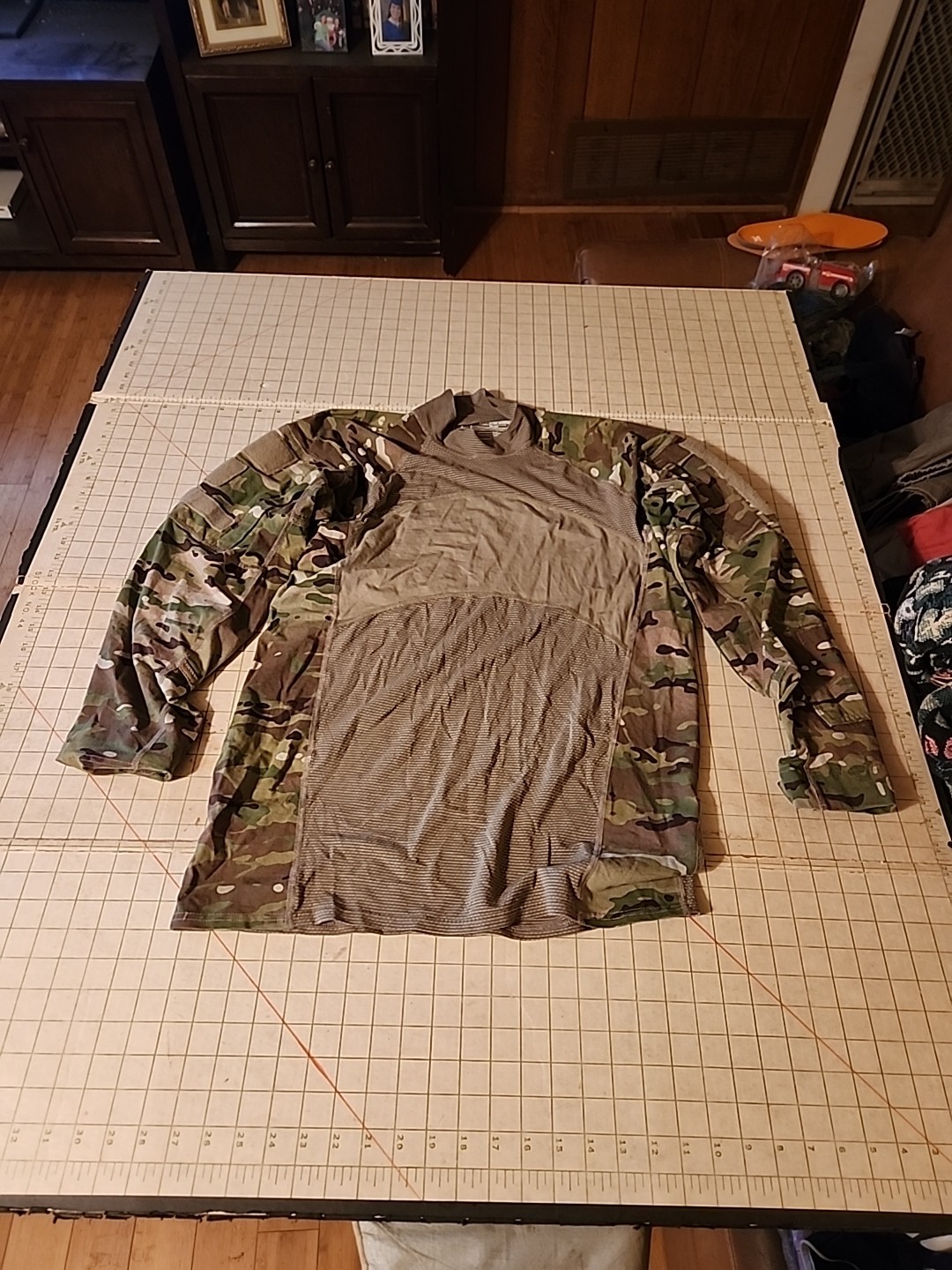 US Army Fire Resistant OCP Multicam Combat Shirt Type 1 Size Large EUC