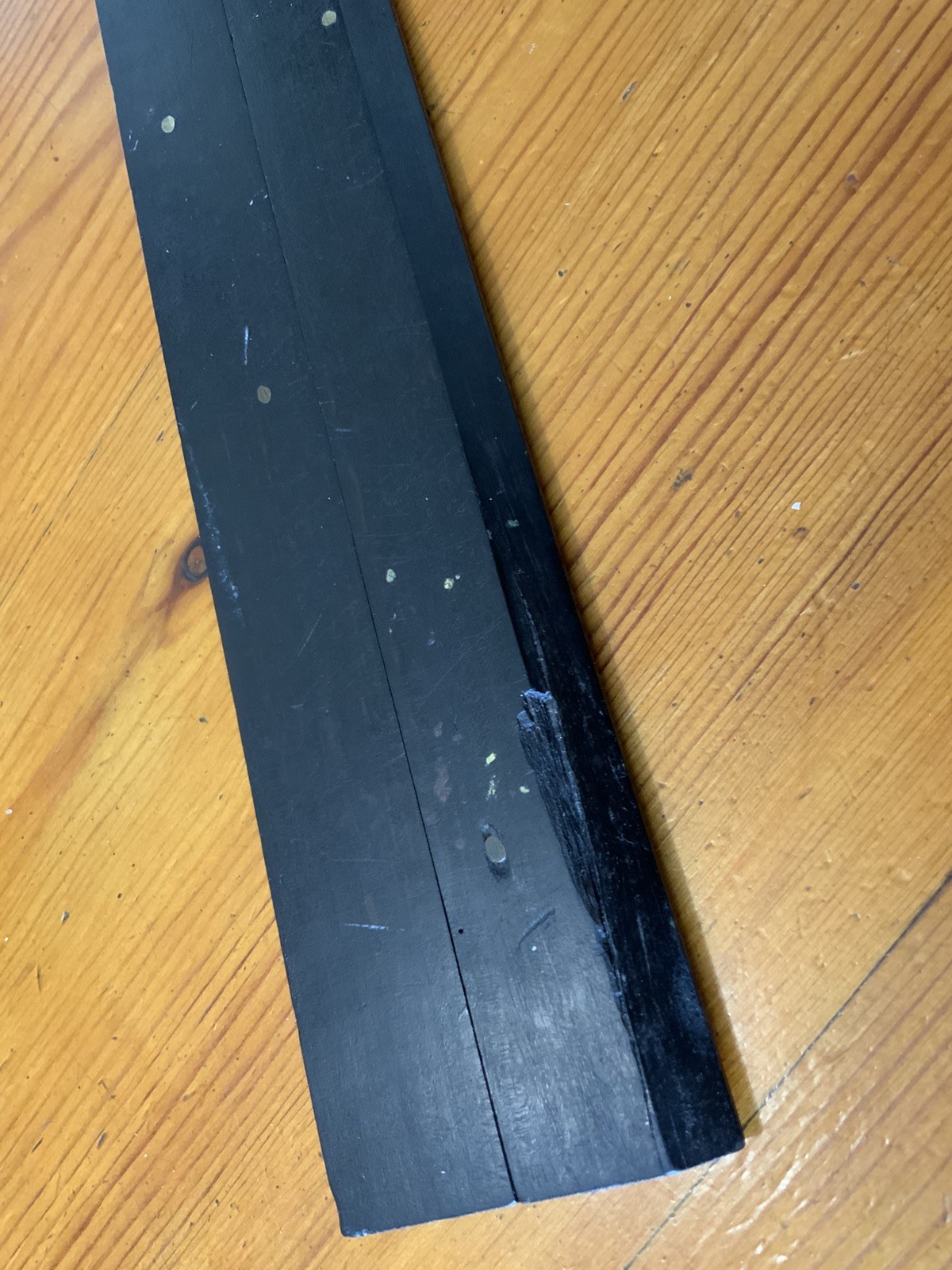 ANTIQUE EBONY AND BRASS 15” PARALLEL RULER