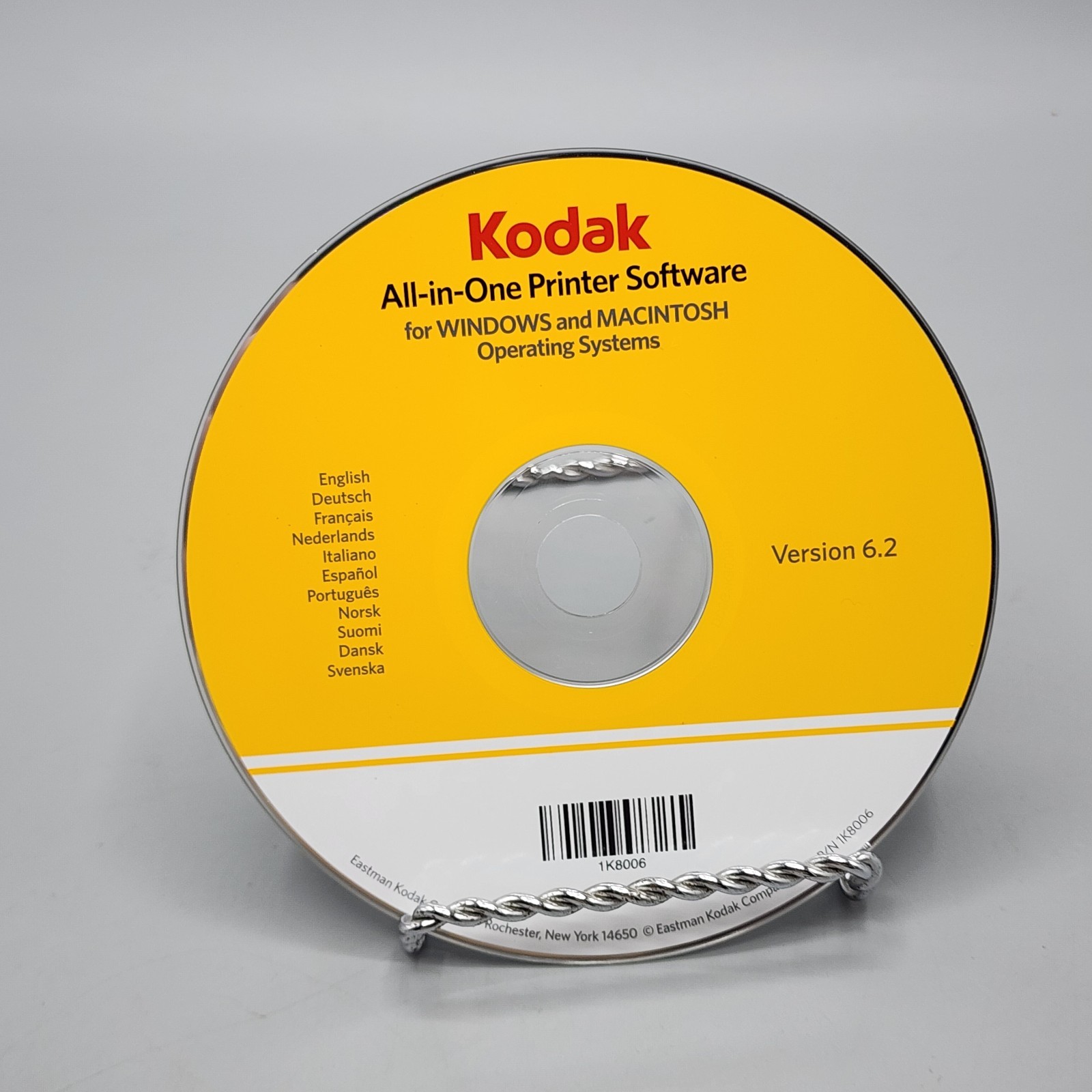 PC Software CD Disc Kodak All-In-One Printer Version 6.2 for Windows