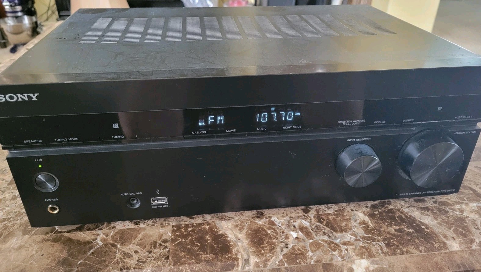 Sony STR-DH750 M 120V 7.2ch AV Receiver 145Wx7 3D 4K HDMI Excellent Condition!