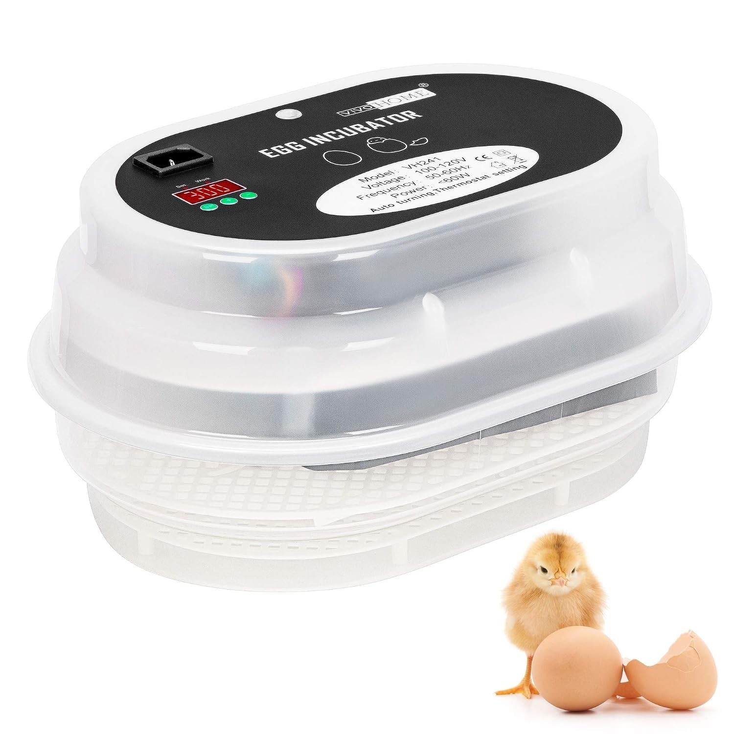 VIVOHOME Mini Digital Egg Incubator Automatic Poultry Hatcher Machine New