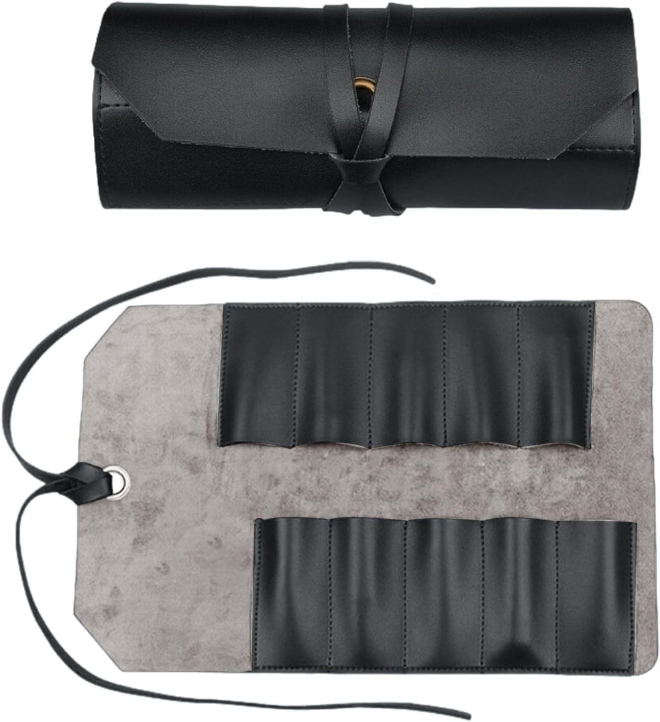 Leather Tool Roll Pouch 10 Slots - Tool Portable Carry on Pouch, Workshop Storag
