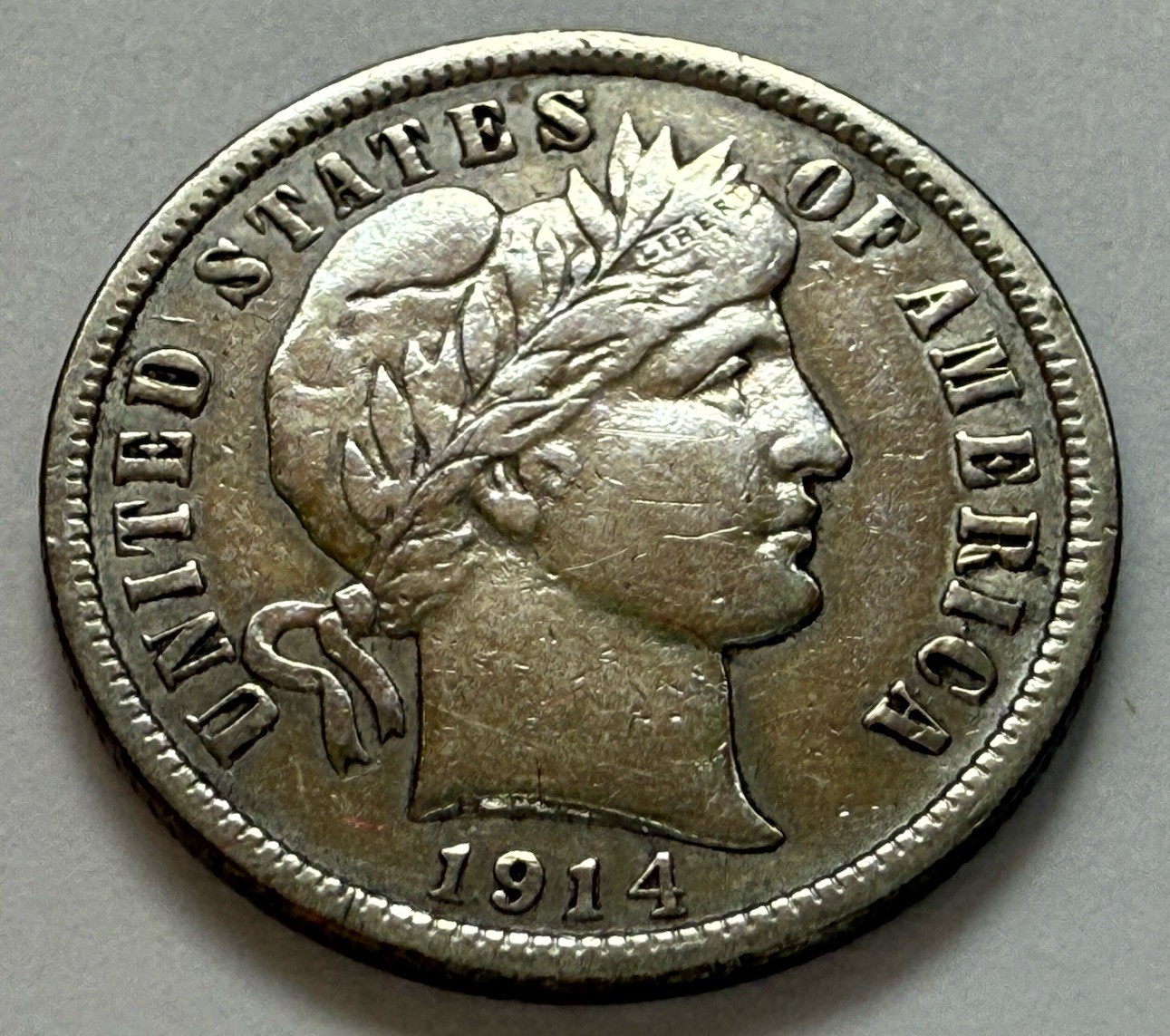 1914 D BARBER DIME SILVER U.S. COIN * GET WHAT U C * SHIPS FREE