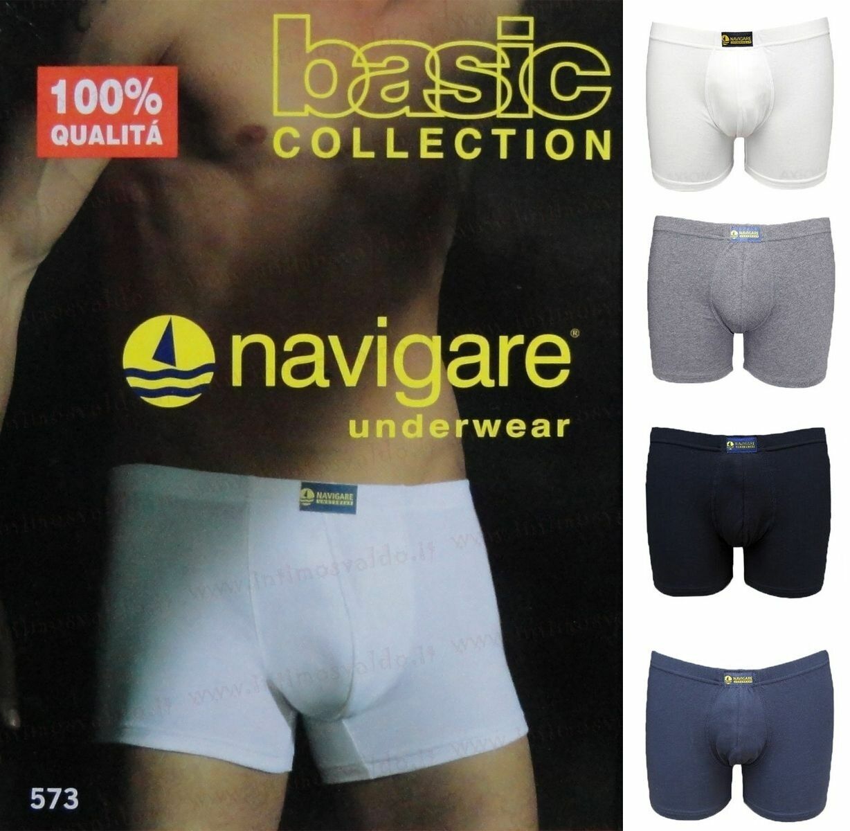 6 Mens Boxers Stretchy Cotton Belastic Interior Stretch Navigate