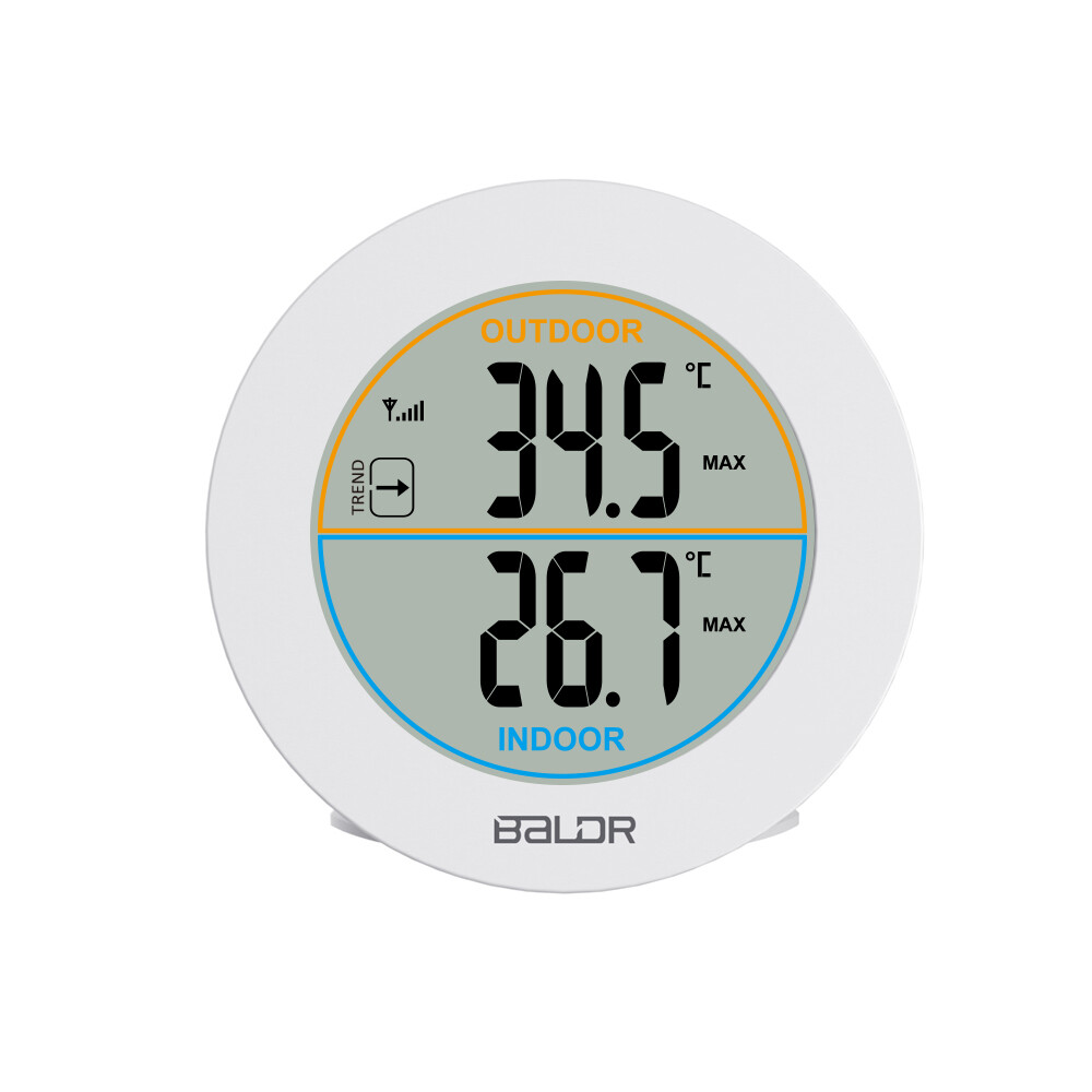 BALDR Digital LCD Thermometer Indoor Outdoor Temperature Monitor Room Tester C/F