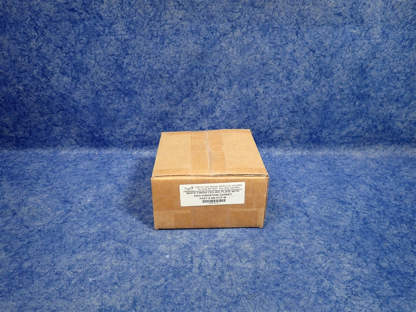 Nigel B Des. NB-PCP-W Ceiling Plate for 1.5" Pole Anti-Vibration Gasket WHT G141