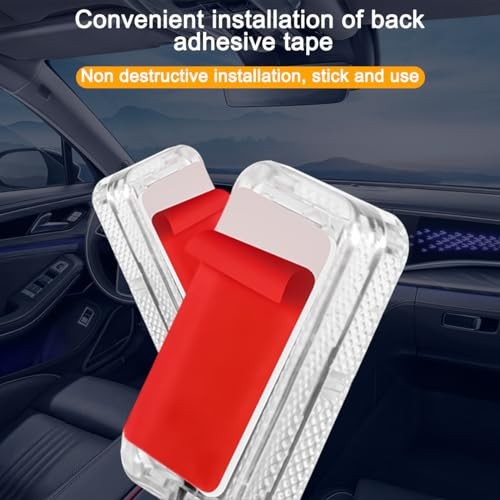 Car Interior LED Lights, 8 in 1 4PCS Vehicle Ambient Lamp USB Interface