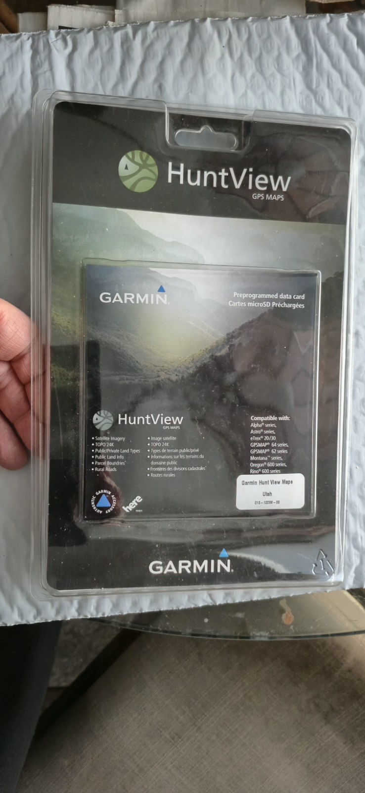 Garmin HuntView GPS Maps UTAH  MicroSD TOPO 24K Satellite Imagery Hunting UT