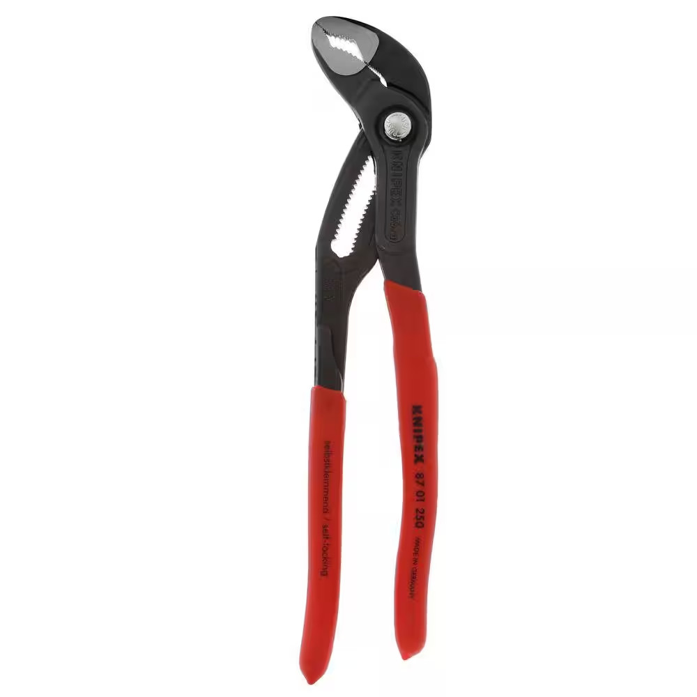 Heavy Duty Forged Steel 10 In. Cobra Pliers with 61 HRC Teeth
