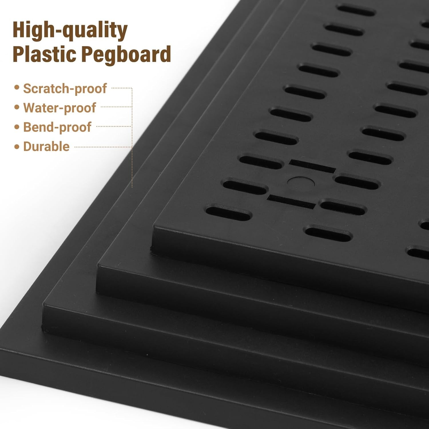 4 Pack Pegboard Shelves Wall Organizer Peg Board Shelf Brackets for Home Office