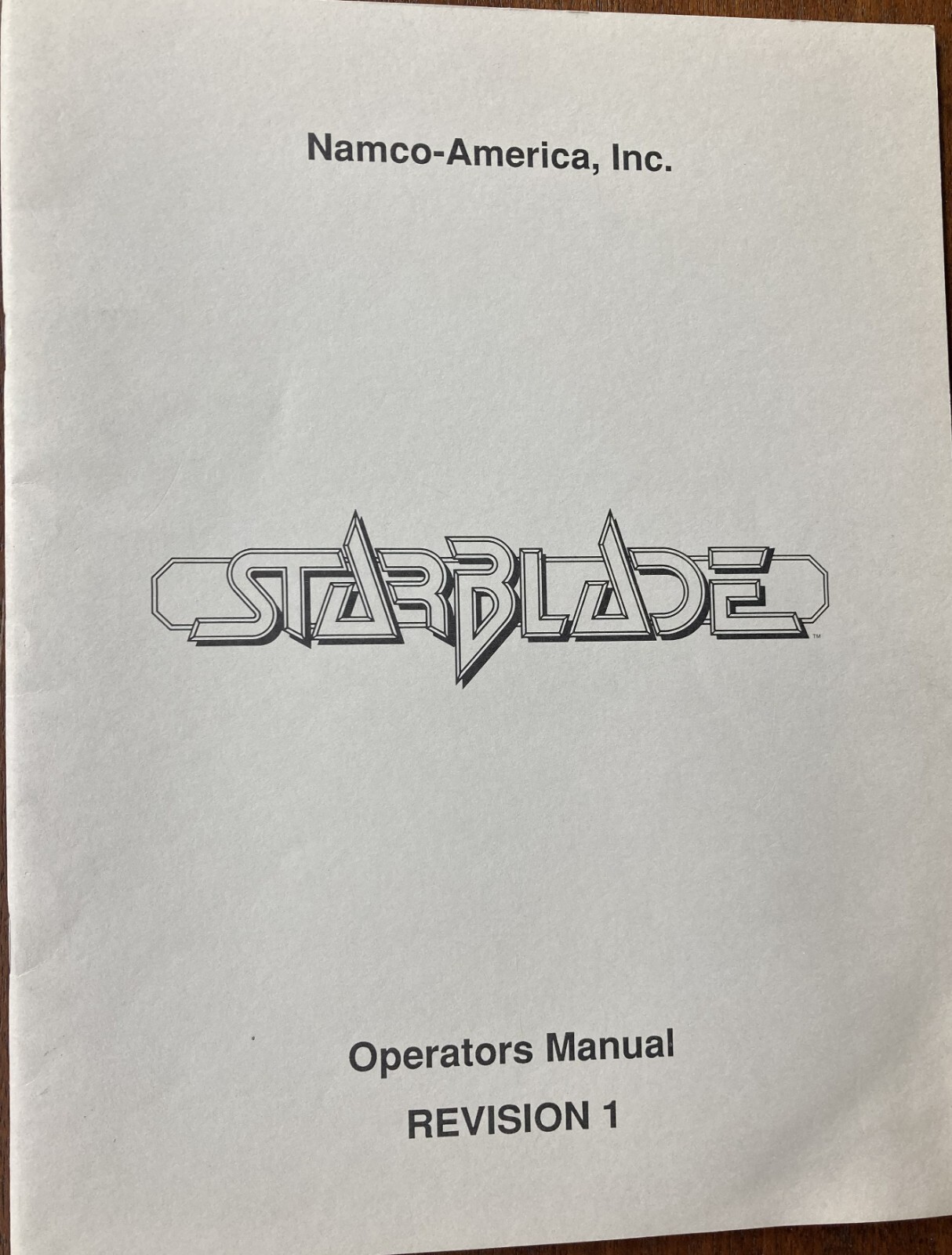 Star Blade Arcade Game Manual