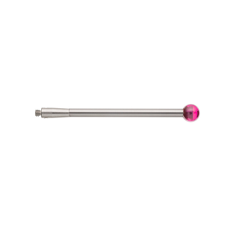 CMM Styli M2 Thread 5mm Ruby Ball Tungsten Carbide Stem 40mm Length A-5003-0048