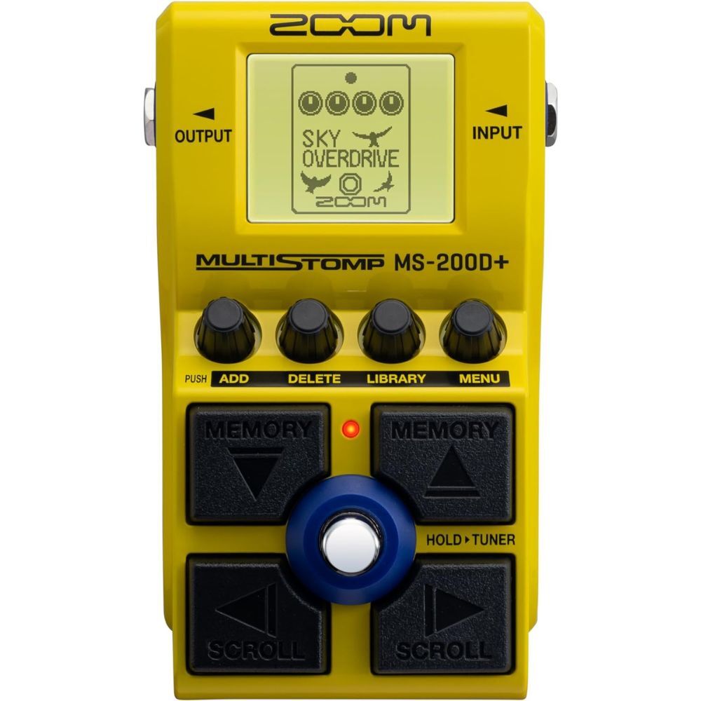 Zoom MS-200D+ MultiStomp Guitar Effects Pedal with 200 Drives & Distortions