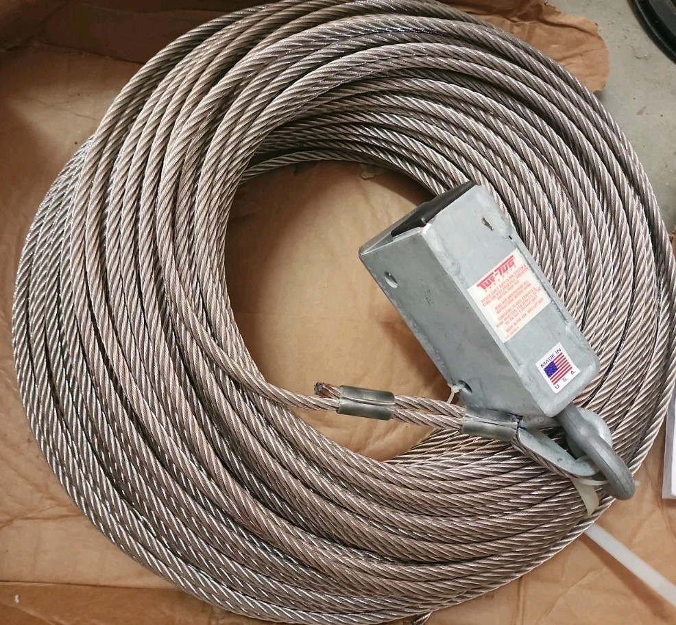 ​Tuf-Tug 400 ft Universal Cable Kit TTCSCS 3/8 Wire Rope Safe Climb Fall Arrest