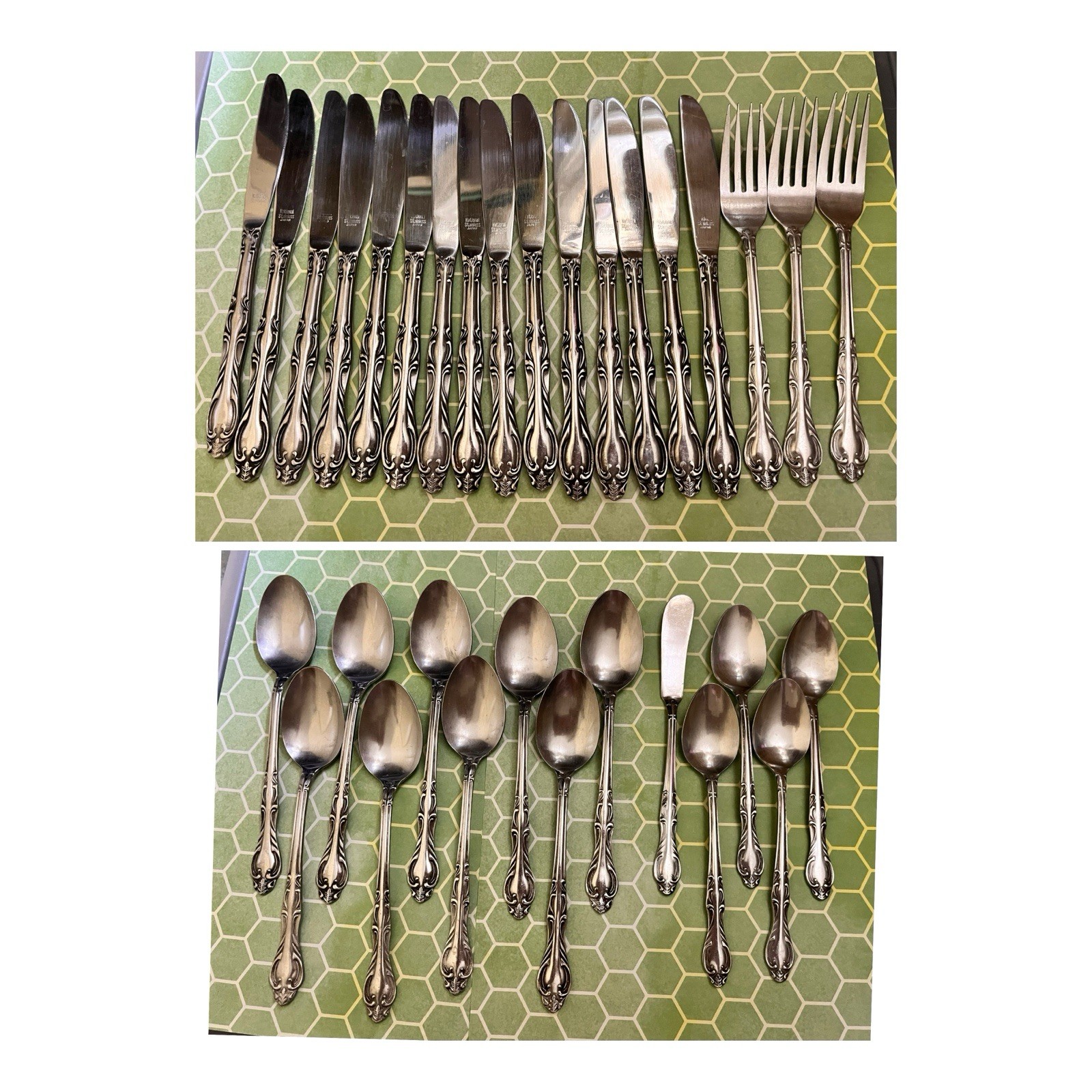Medford 32 pcs Stainless Flatware National Silver Company