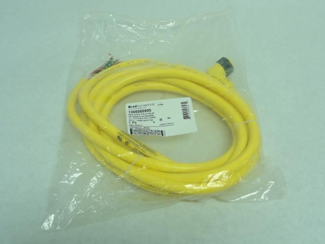 183505 New-No Box; Brad Connectivity 1300060905 Cordset; 12' Length; 4P; 10A