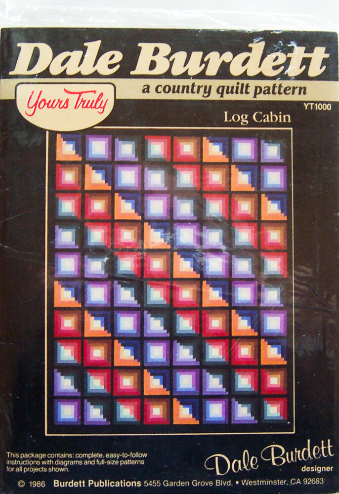 Vintage 1986 Dale Burdett "COUNTRY QUILTS " 4 Quilt PATTERNS #YT1000 - UNUSED