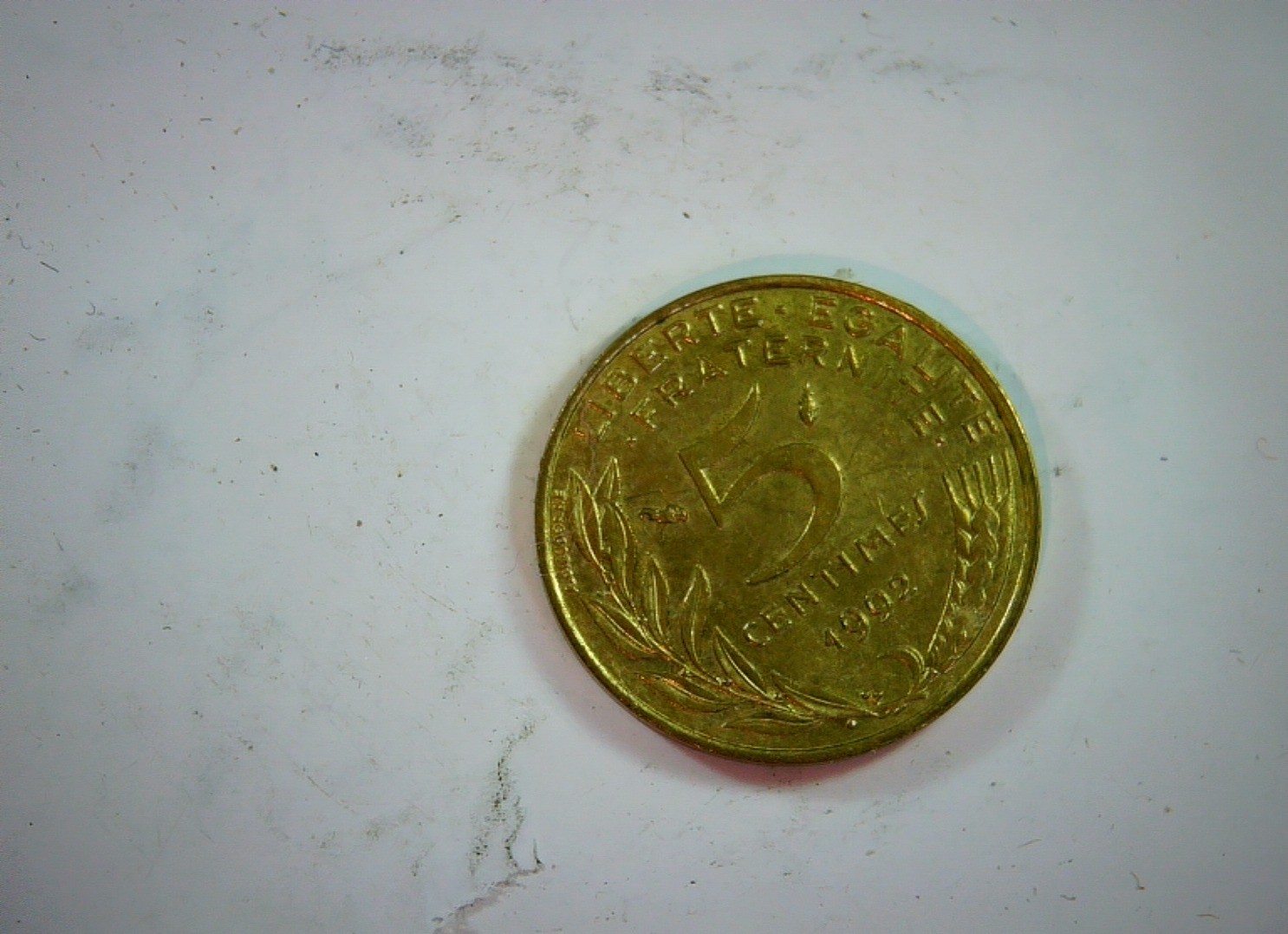 France 1992 5 Centimes Marianne (French Republic 5 centimes) Coin