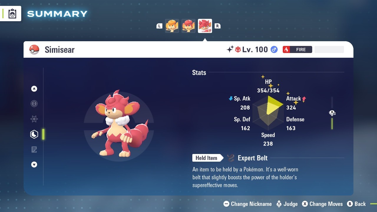 Pokémon Legends: Z-A Shiny Simisear 6iv ✨Max EV✨ALPHA