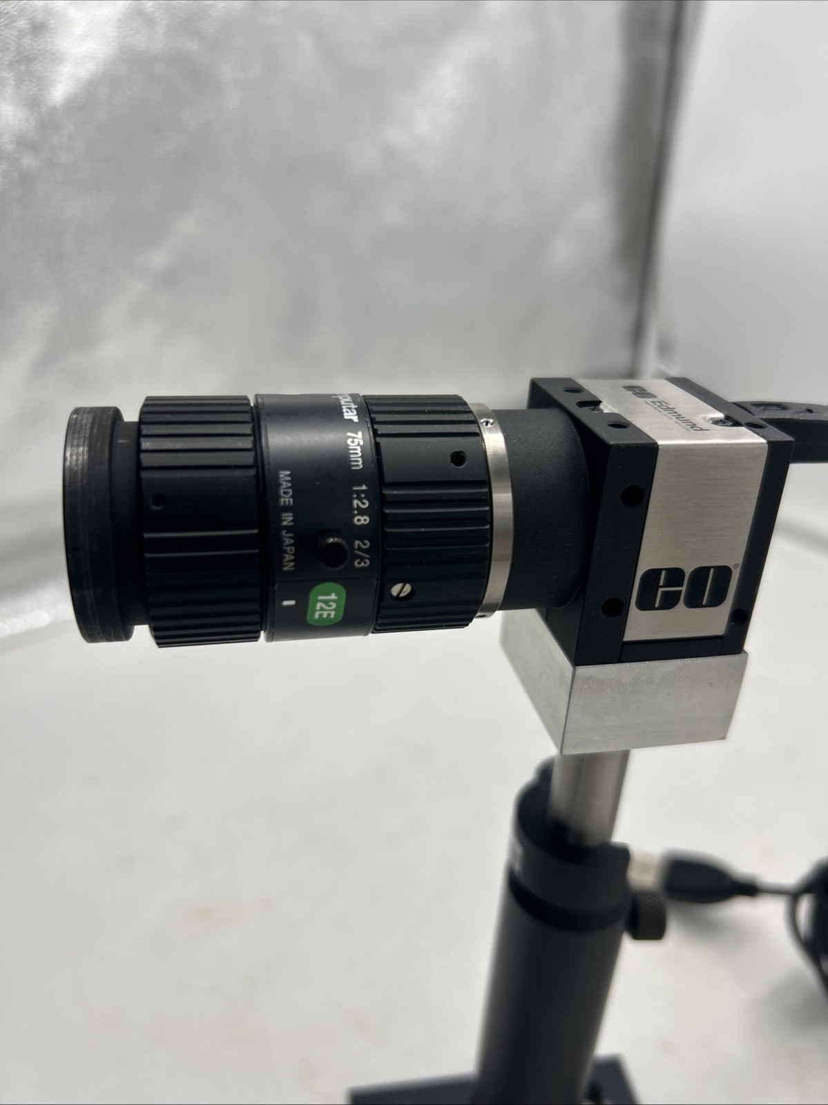 Edmund Optics EO-1312M MONO USB3.0 Camera w/ Computar 75mm telescoping lens