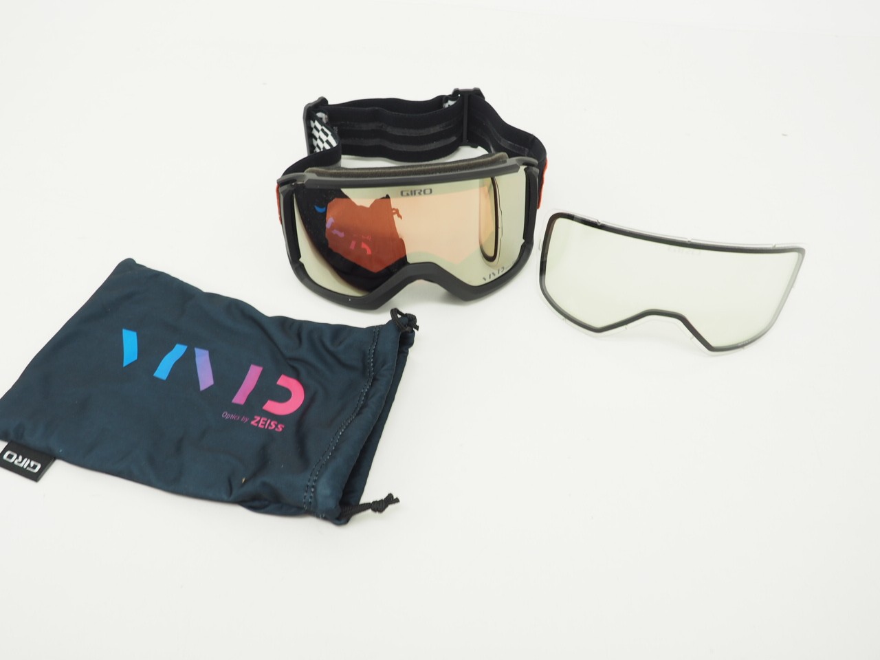 Giro Revolt Winter Sports Goggles Full Throttle Black w/ VIVID Onyx Lens + Clear