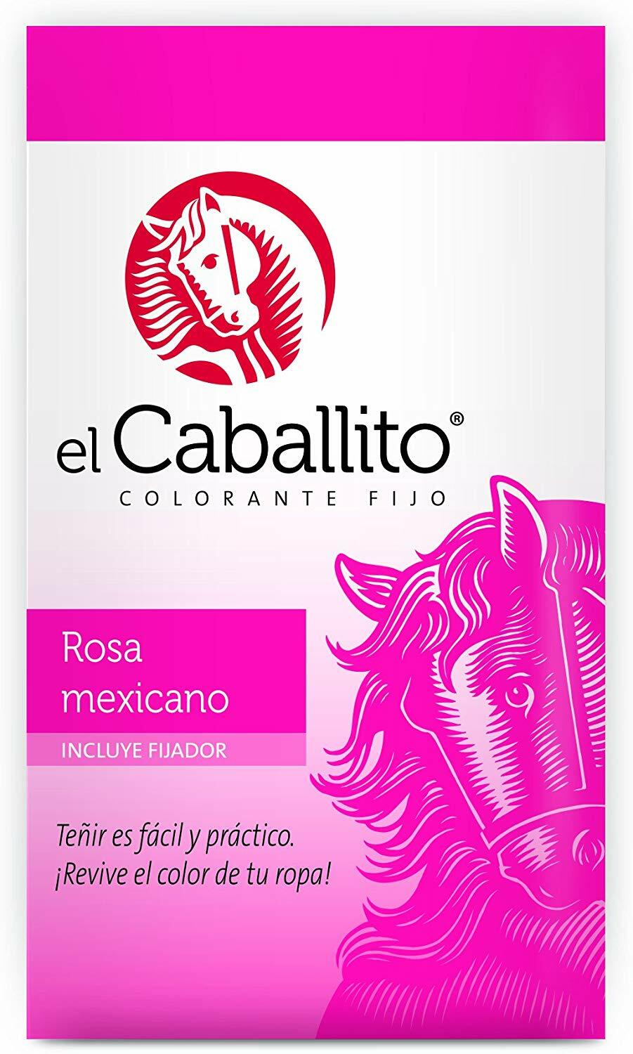 colorante o pintura para ropa EL CABALLITO de  ARABELA color ROSA MEXICANO