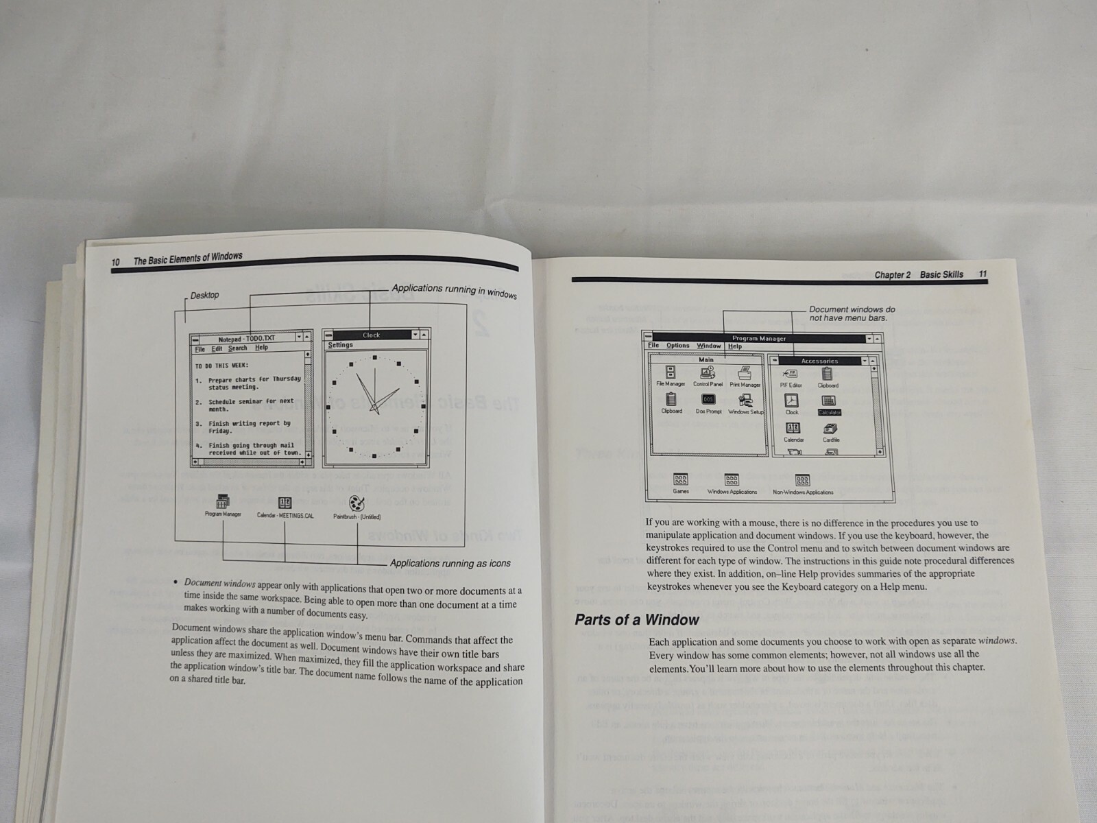 Vtg 1990 Goldstar Microsoft Windows Graphical Environment Condensed Users Guide