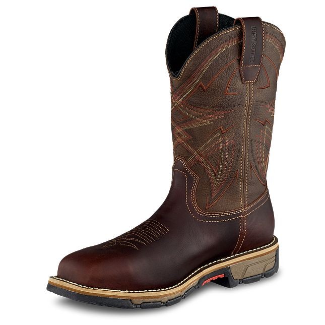 Red Wing Irish Setter Men's 11" Marshall Steel Toe Waterproof Pull On Work Boot