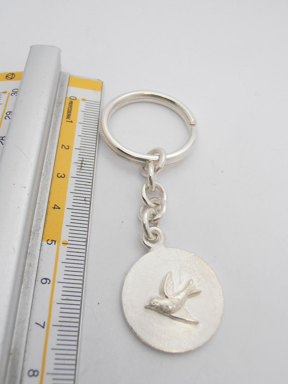 Sparrow: 925 Silver Keychain with Sparrow - Bird - Volatile