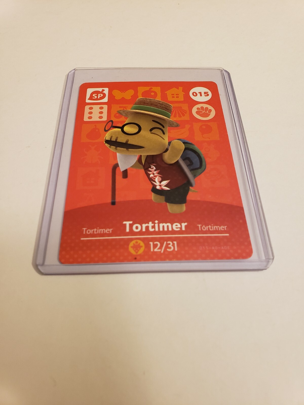 !SUPER SALE! Tortimer Turtle # 015 Animal Crossing Amiibo Card Series 1 MINT!