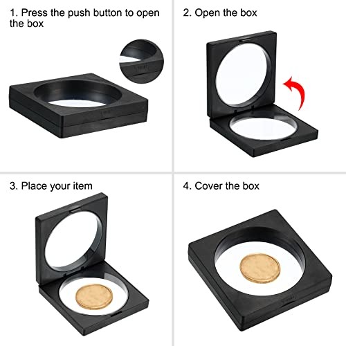 5.5" x 5.5" 3D Floating Display Case, Coin Display Floating Frame Holder 1