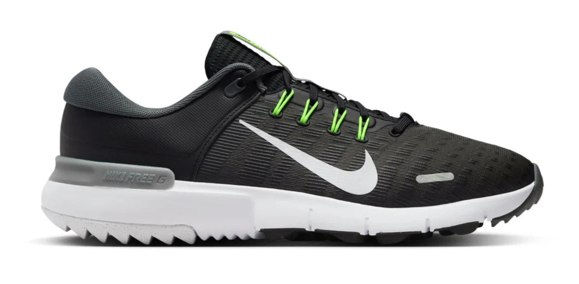Nike Free Golf NN Wide - Men's Spikelees Golf Shoes Black White FQ7875-001 NEW