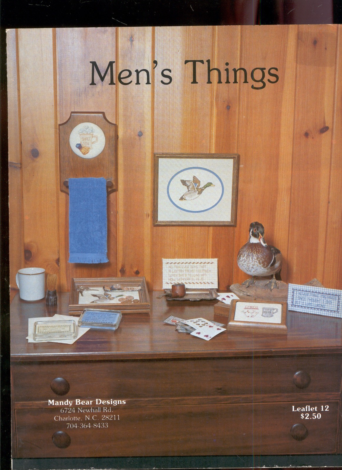 Mandy Bear Designs Men's Things Cross Stitch Pattern Leaflet 12