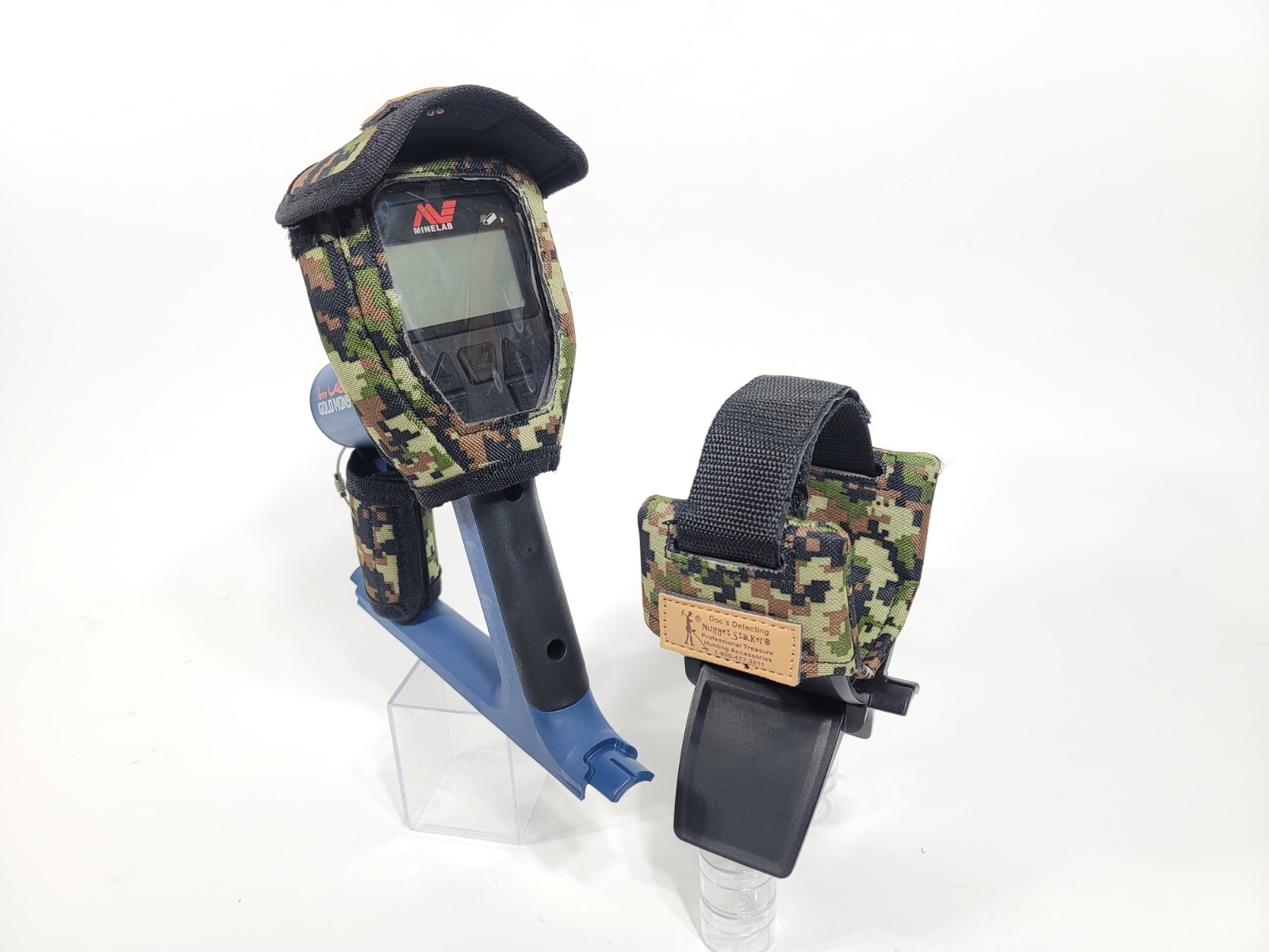 Doc's NEW Aussie CAMO  Head, Arm Cuff Cover wStrap for Minelab Gold Monster 1000