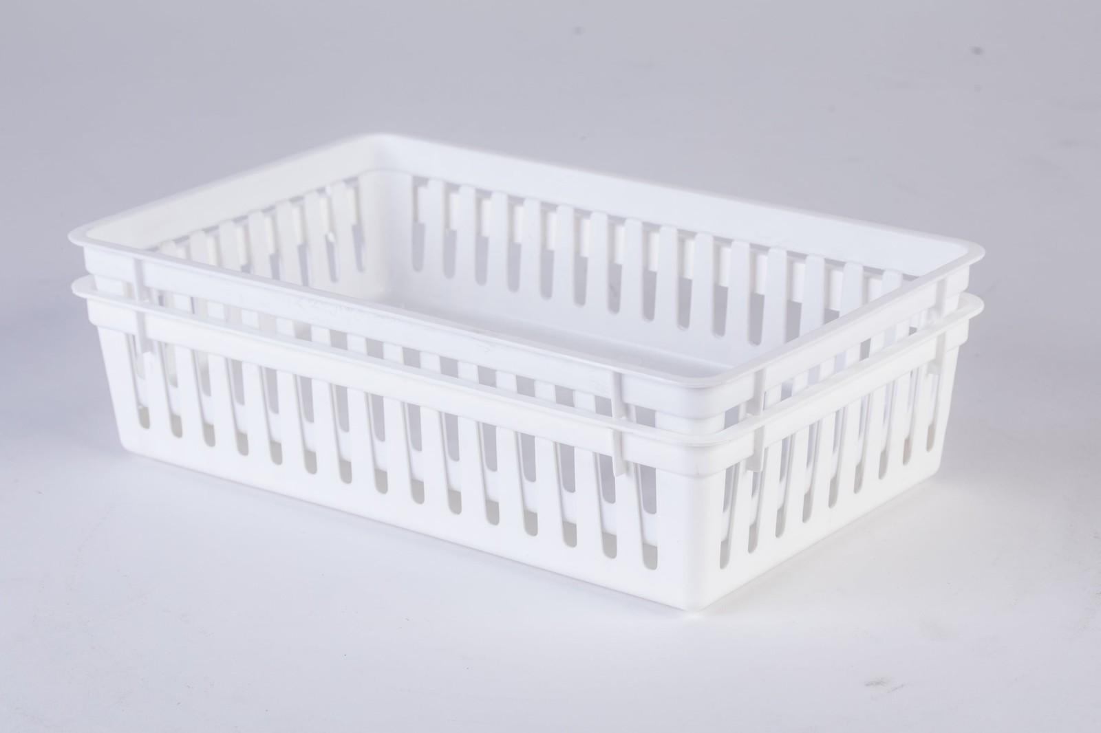 2Pack Plastic Drawer Organizer Storage Bin Set for Kitchen Desk Bathroom Drawer