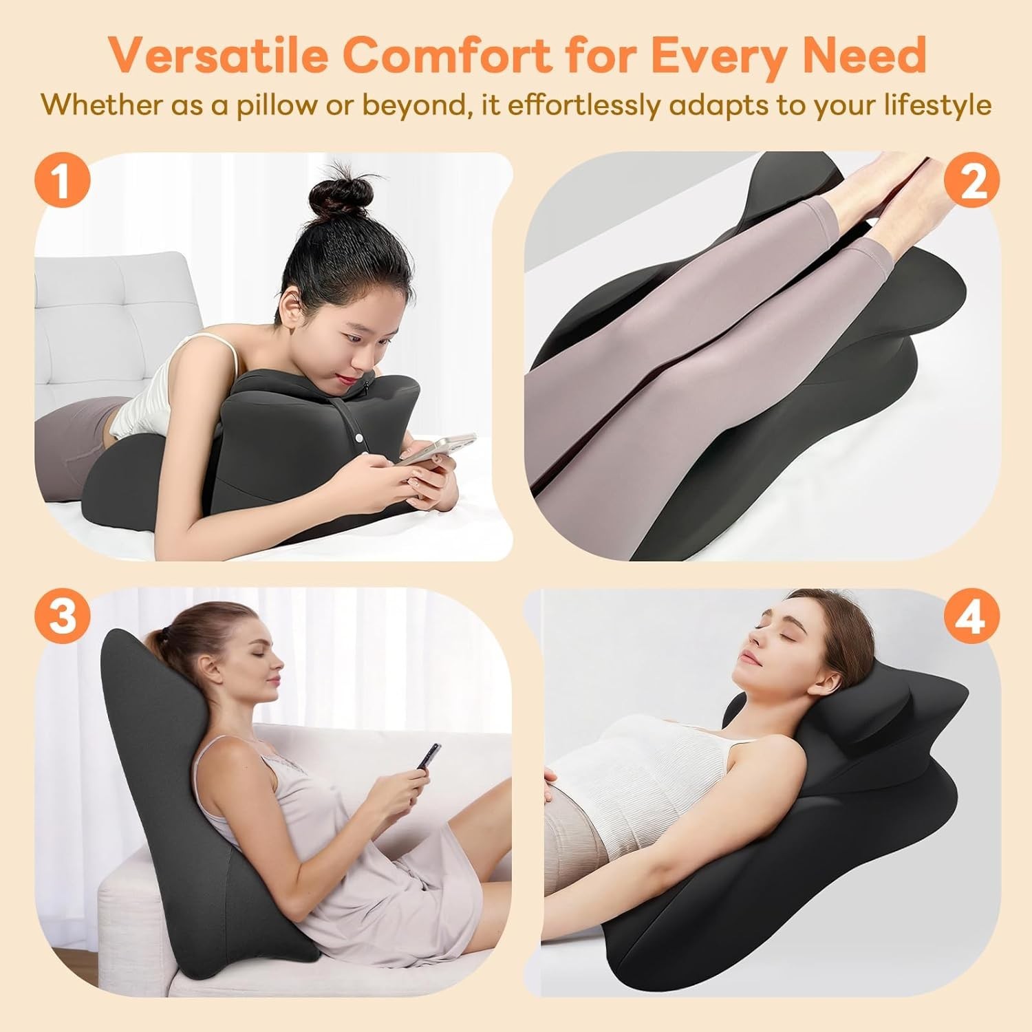 Sweet Spot Pillow,Couples Pillow, 27° Angle Perfect Position Memory Foam Support