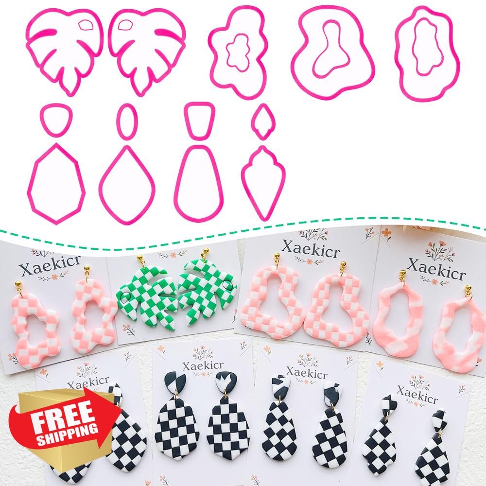 Polymer Clay Cutters Set, Molds for Earring and Jewelry Making