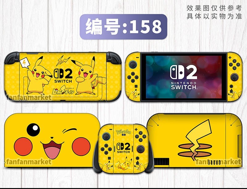 Vinyl Decal Skin Sticker Protector for Nintendo Switch 2 Pokémon  #158