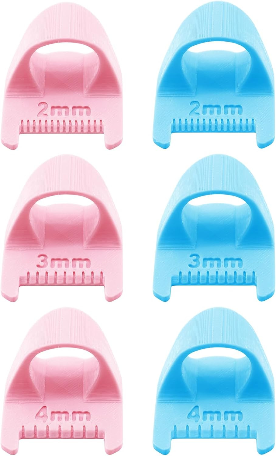 6PCS Template Kit for Even Sewing (Contains 3 Pink 3 Blue), Sewing Template Kit
