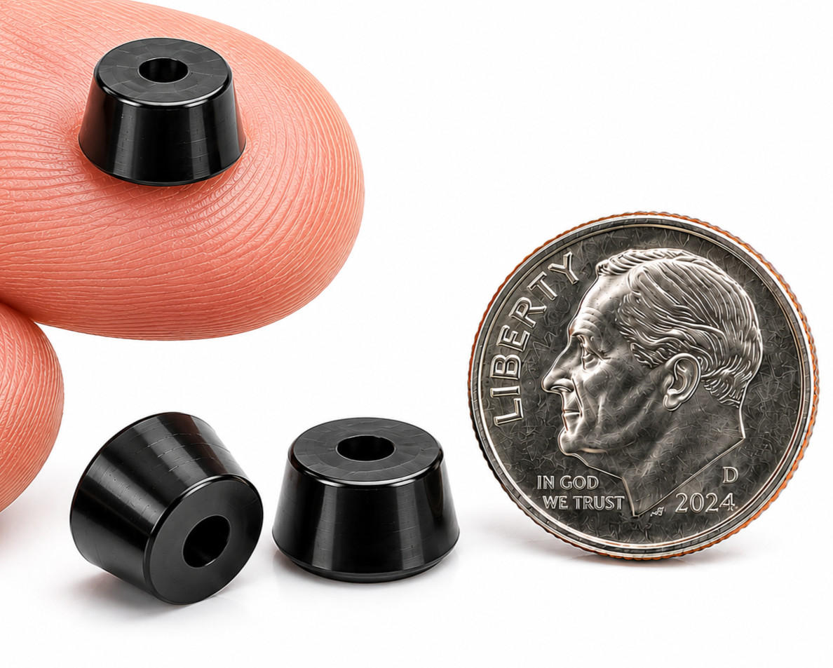 1/2" Diameter x 1/4" Tall Rubber Feet for Cutting Boards Butcher Blocks Non-Slip