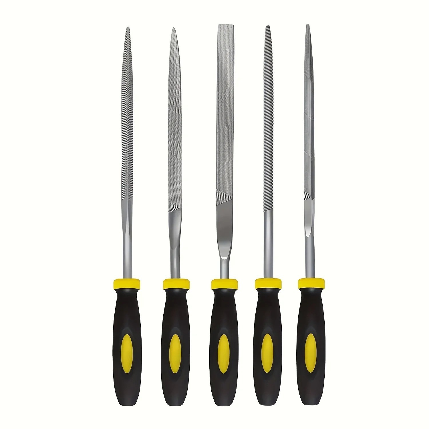 10 Piece Set Precision Needle File Set Assorted Shaped Poly Handles