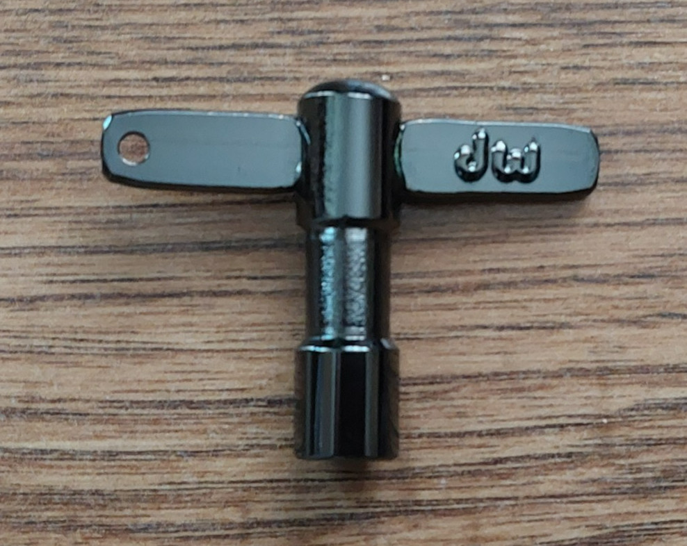 DW Drum Workshop Black Chrome Tuning Key Wrench (596)
