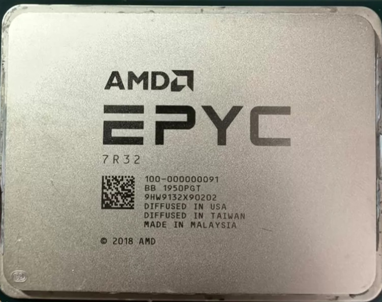 AMD EPYC 7R32 48 Core 96 Thread Up to 3.3GHz SP3 Socket CPU Processor Unlocked