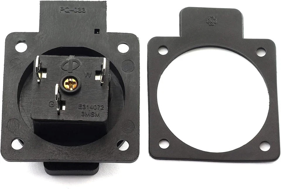 2-Pack US Standard Water-Proof Power Outlet 3-Hole Socket AC 15A 125V Panel