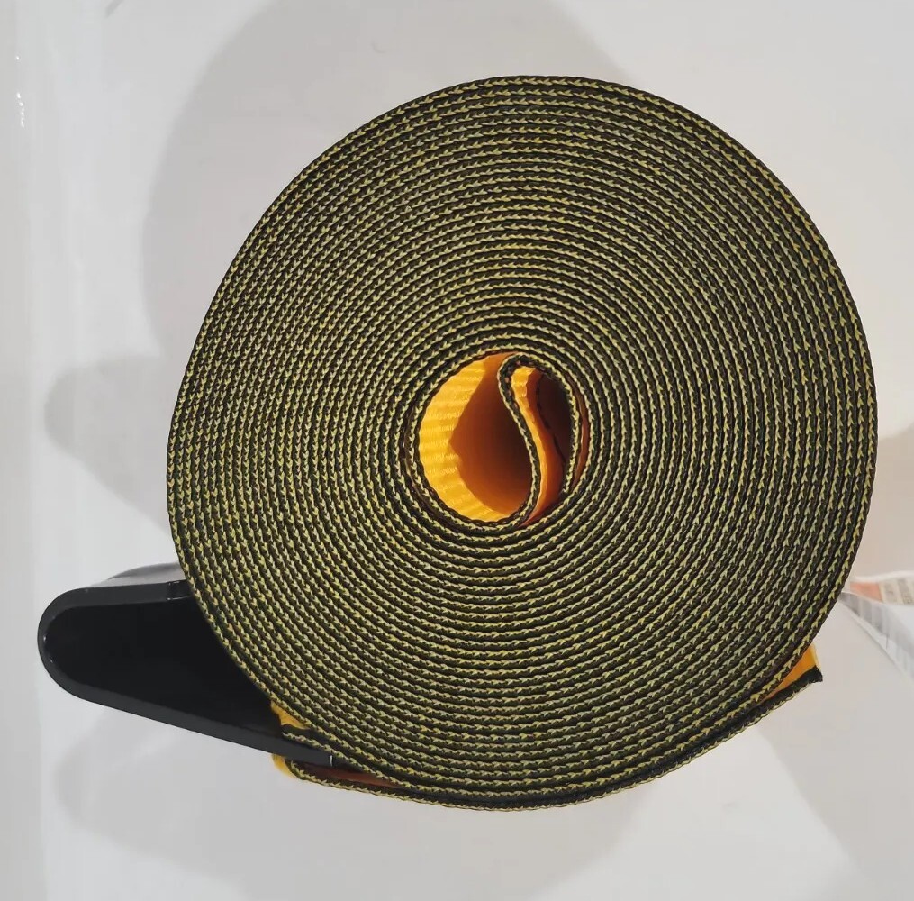 Kinedyne Winch Strap with Flat Hook - Gold Mitee 888-705-TARP