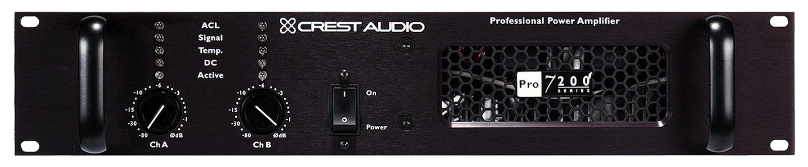 Crest Audio Pro 7200 Professional Touring Power Amplifier 2RU Rack Mount