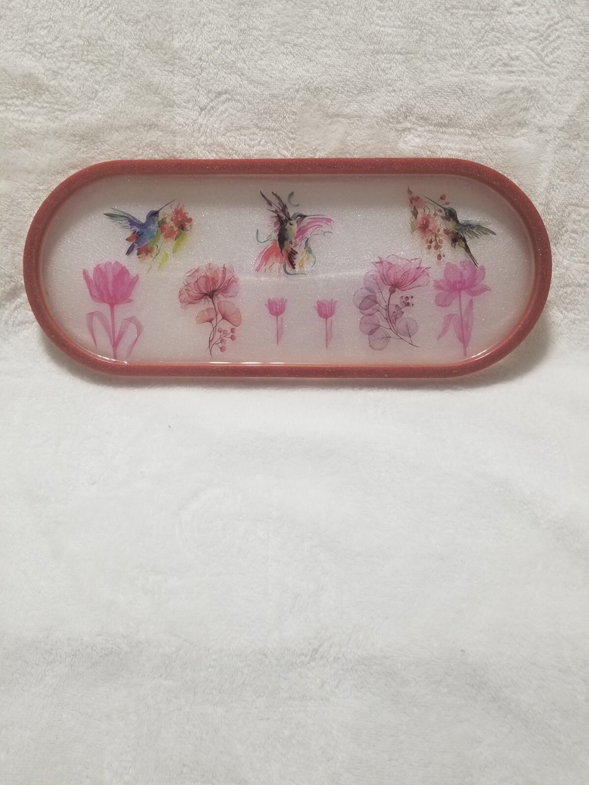 Handmade Resin Trinket Dish,Catch-all ,Jewelry Tray, or resin art serving tray