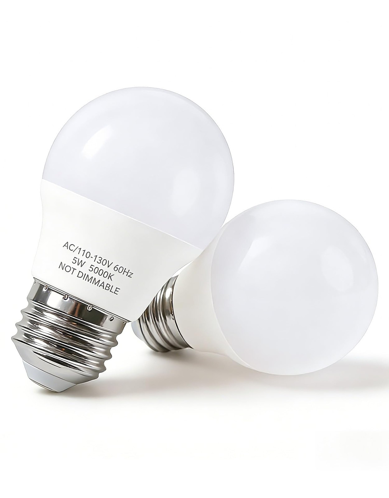 LED Bulb A15 E26 5W 40W Equivalent Daylight White Refrigerator 2 Pack Waterproof